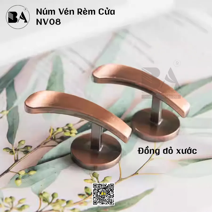 Núm Vén Rèm NV08 Hợp Kim Nhôm Bền Bỉ | Phụ Kiện Rèm Cao Cấp-1